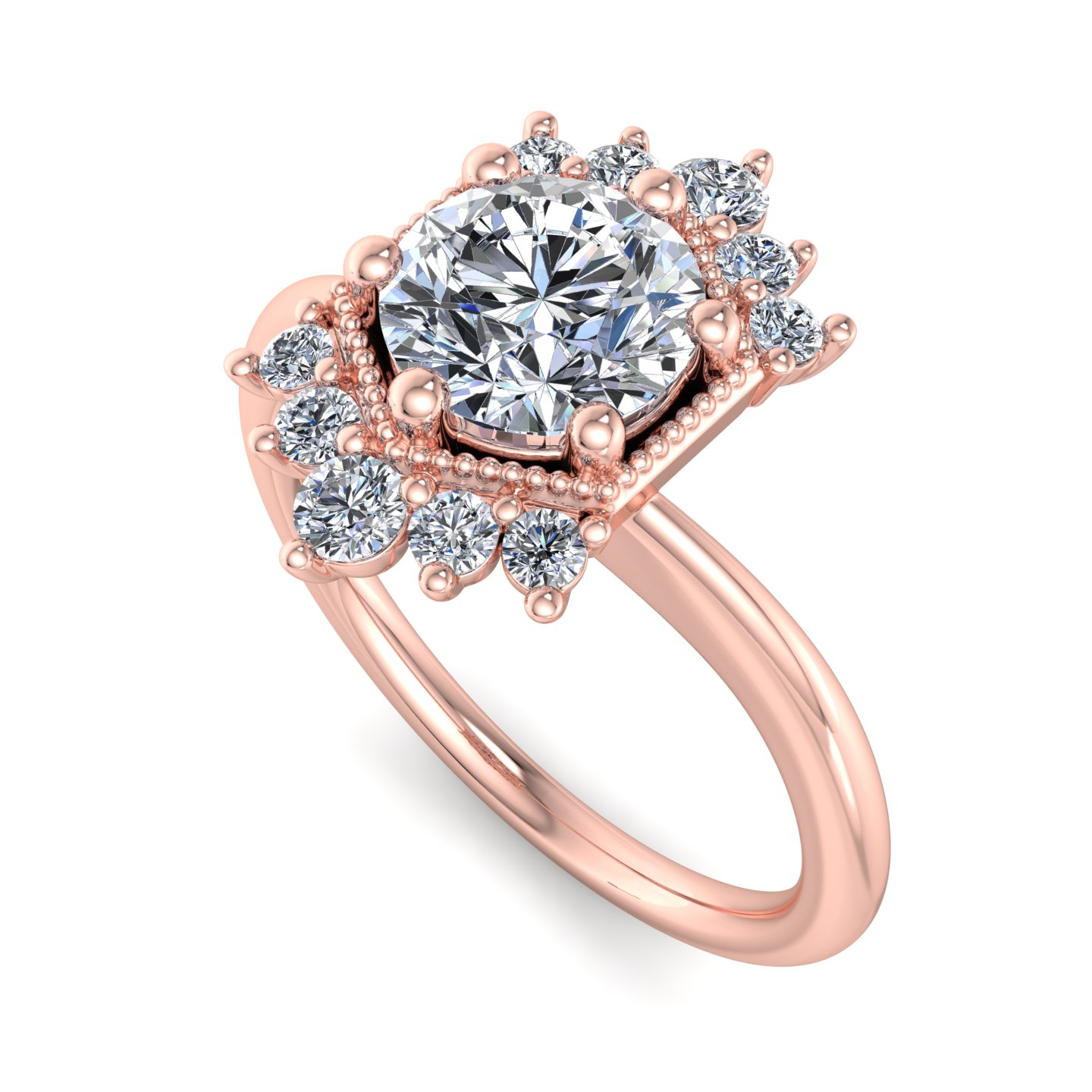 Mackenzie Halo Engagement Ring